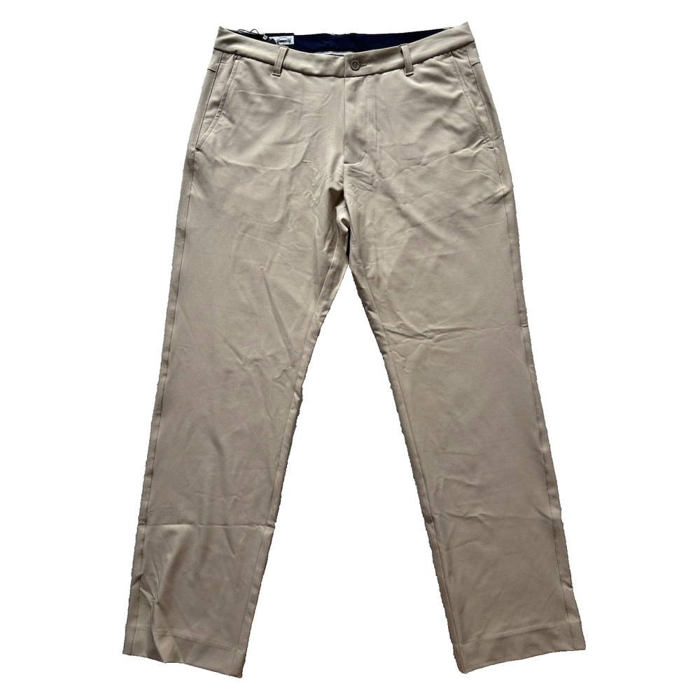 Footjoy Pants Mens 34x30 Brown Khaki Tour Fit Pant Slim Golf Performance Stretch